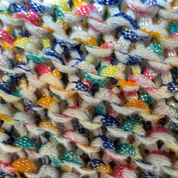 Zara Knit Women’s Rainbow Color Fleck Sweater V-Neck Medium‎ - Picture 8 of 8